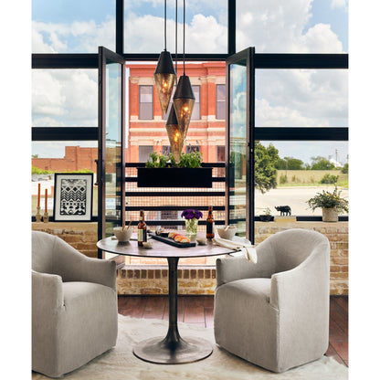Simone Bistro Table by Four Hands. Made from aluminum in a modern style.