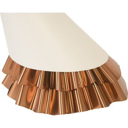 Ruffle Pendant Lamp by Phillips Collection in black, gold and brass. Made from metal in a eclectic & global style.