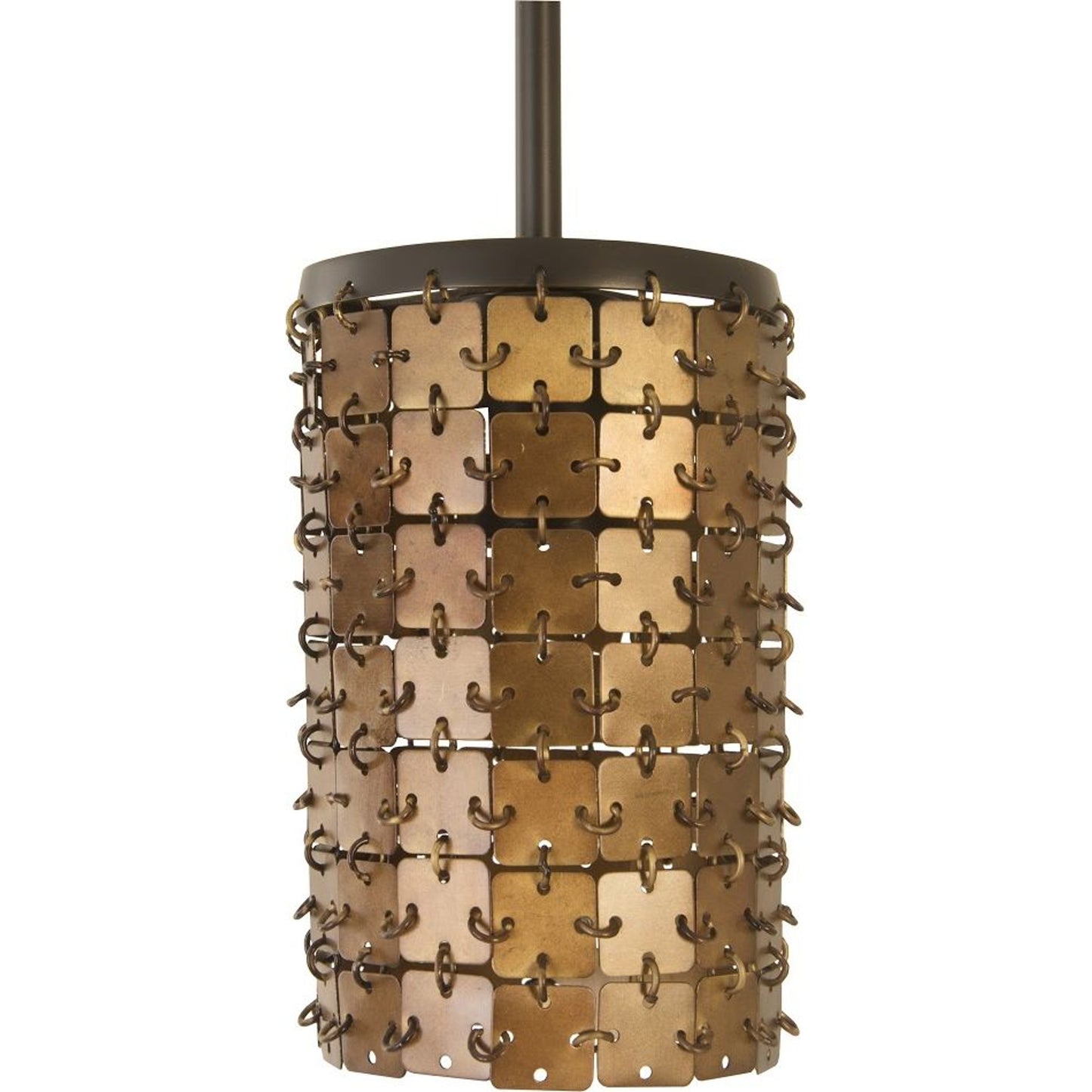 002 SR-819982 | Primary Silo | Armor Pendant Lamp by Phillips Collection in brown and brass. Made from metal in a modern style.