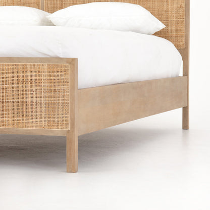 Sydney Bed by Four Hands. Made from cane, solid mango in a modern style.
