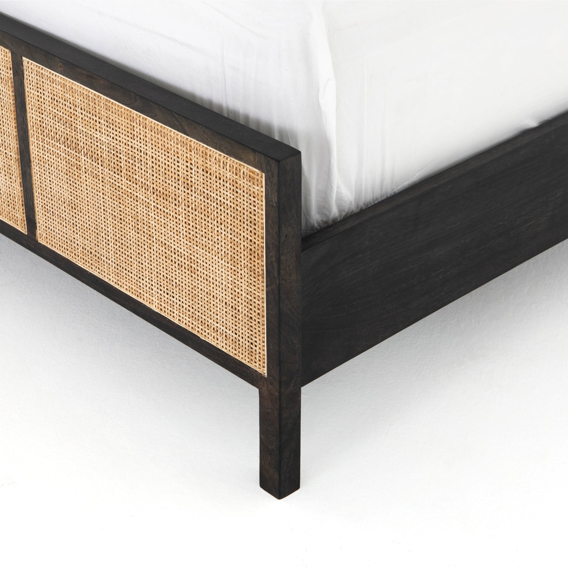 Sydney Bed by Four Hands. Made from cane, solid mango in a modern style.