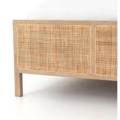 Sydney Bed by Four Hands. Made from cane, solid mango in a modern style.