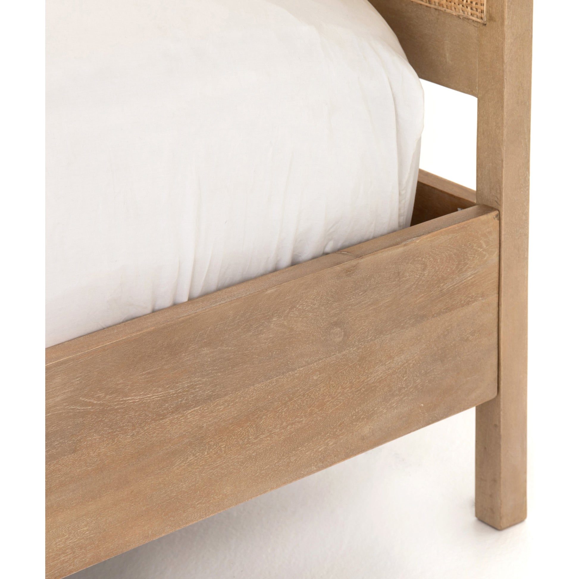 Sydney Bed by Four Hands. Made from cane, solid mango in a modern style.