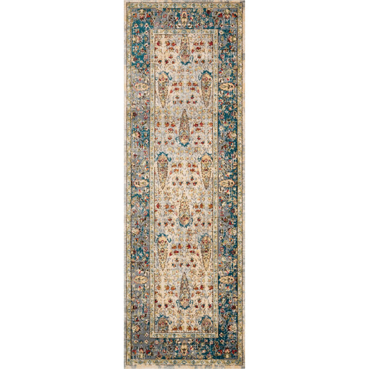 Isadora ISA-03 Rug by Loloi in sand, steel. Made from 100% polypropylene in a traditional style.