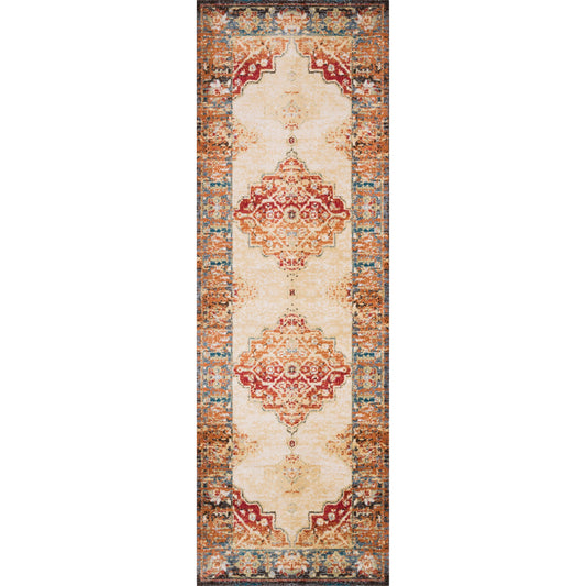 Isadora ISA-04 Rug by Loloi in antique ivory, sunset. Made from 100% polypropylene in a traditional style.