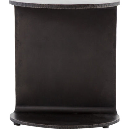 Griffon Side Table by Four Hands in rustic fossil. Made from iron in a modern style.