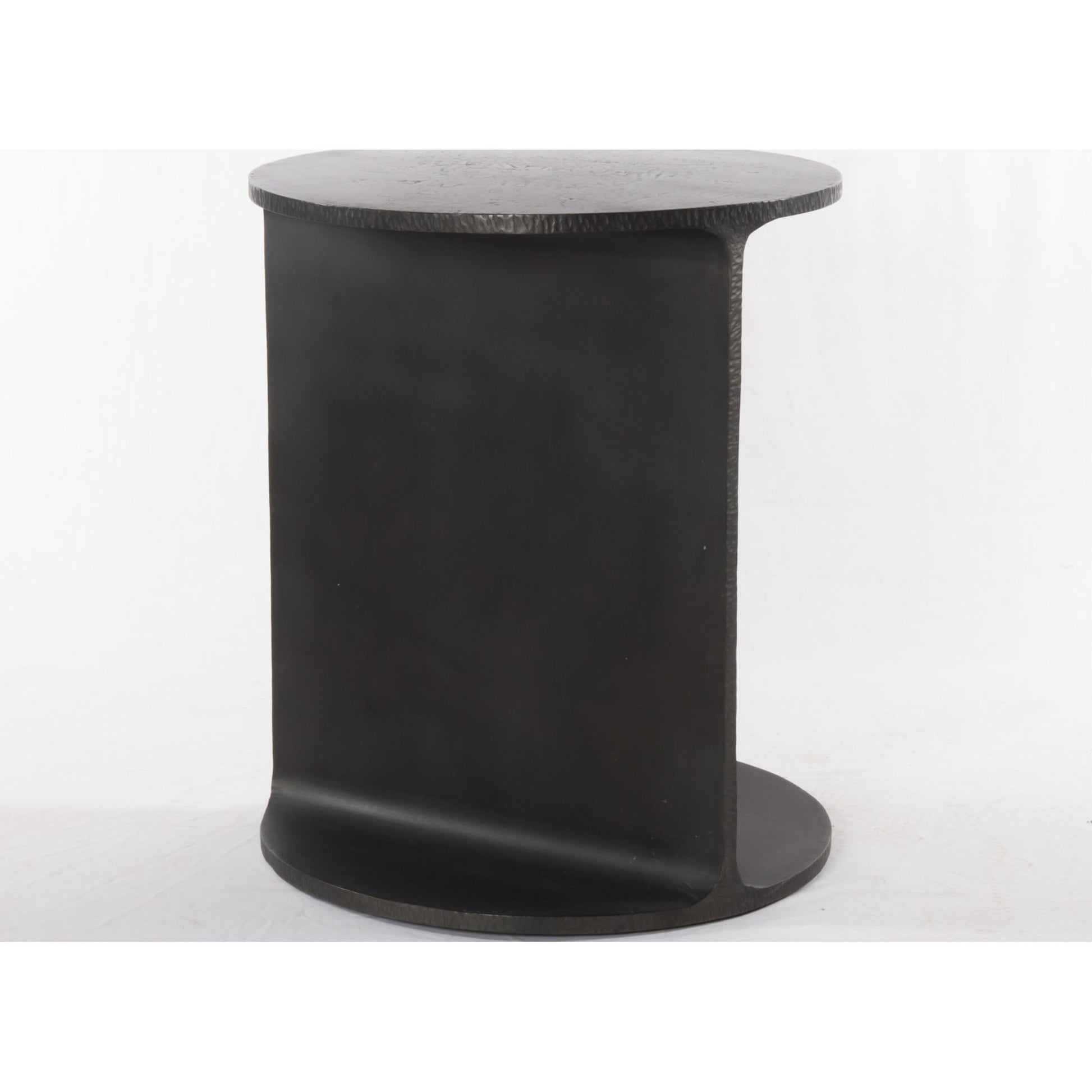 Griffon Side Table by Four Hands in rustic fossil. Made from iron in a modern style.