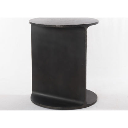 Griffon Side Table by Four Hands in rustic fossil. Made from iron in a modern style.