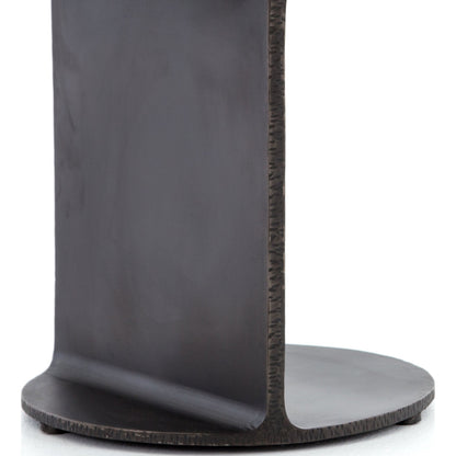 Griffon Side Table by Four Hands in rustic fossil. Made from iron in a modern style.