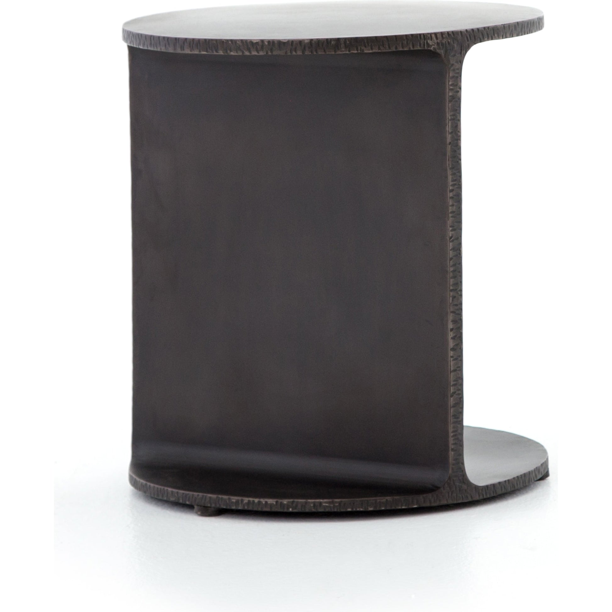 Griffon Side Table by Four Hands in rustic fossil. Made from iron in a modern style.