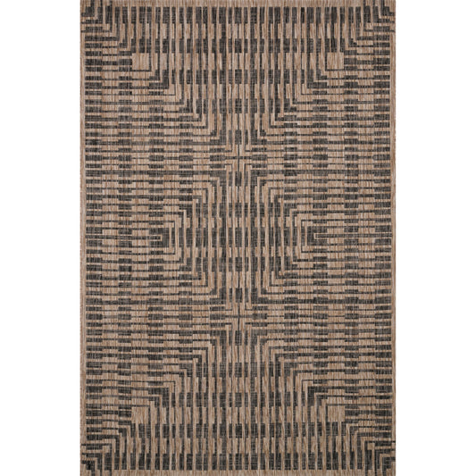 Isle IE-09 Rug by Loloi in brown, black. Made from 100% polypropylene in a eclectic & global style.