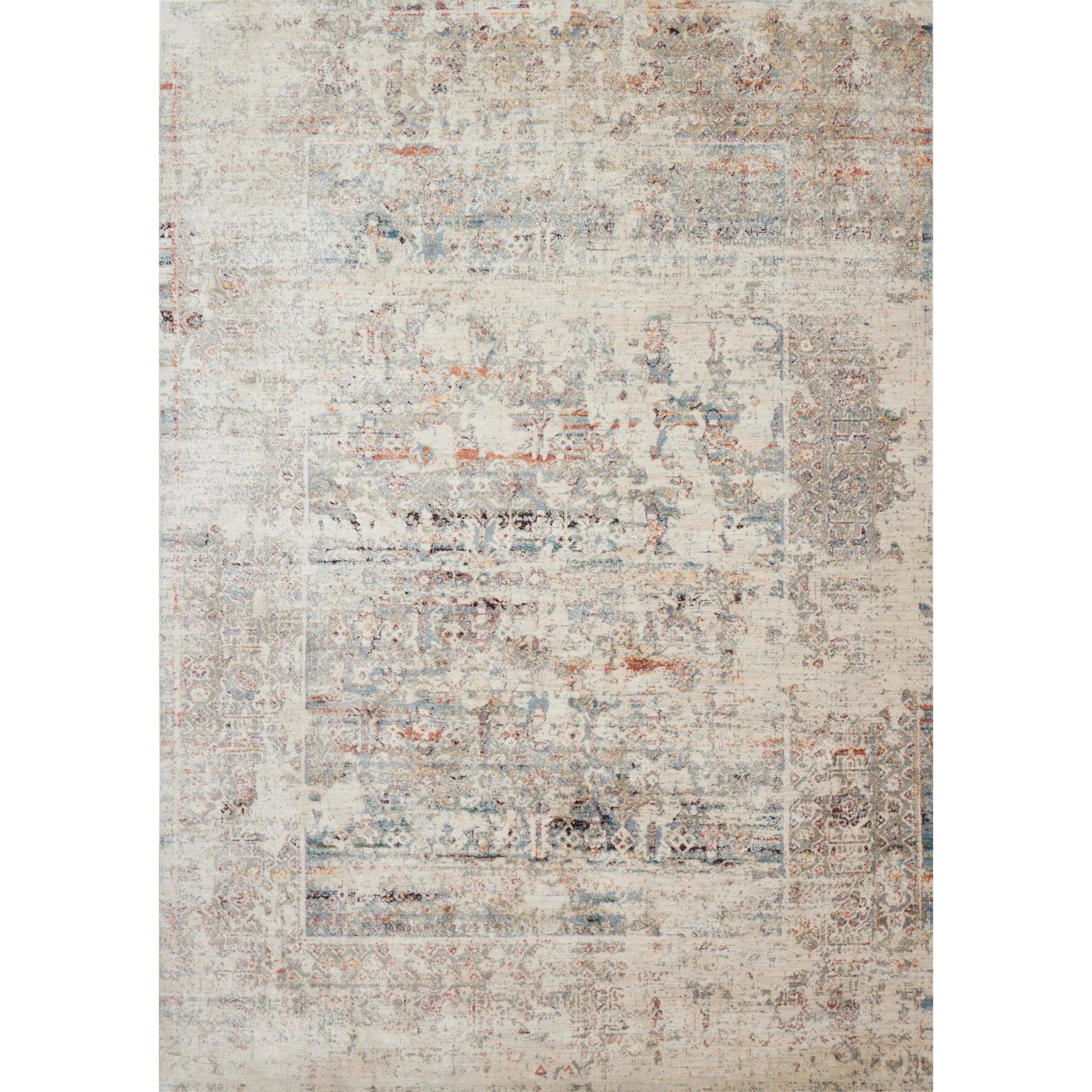 Javari JV-01 Rug by Loloi in ivory, granite. Made from polyester, polypropylene in a transitional style.
