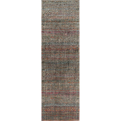 Javari JV-02 Rug by Loloi in charcoal, sunset. Made from polyester, polypropylene in a modern style.