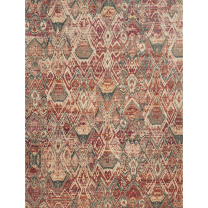 Javari JV-04 Rug by Loloi in berry, ivory. Made from polyester, polypropylene in a rustic style.
