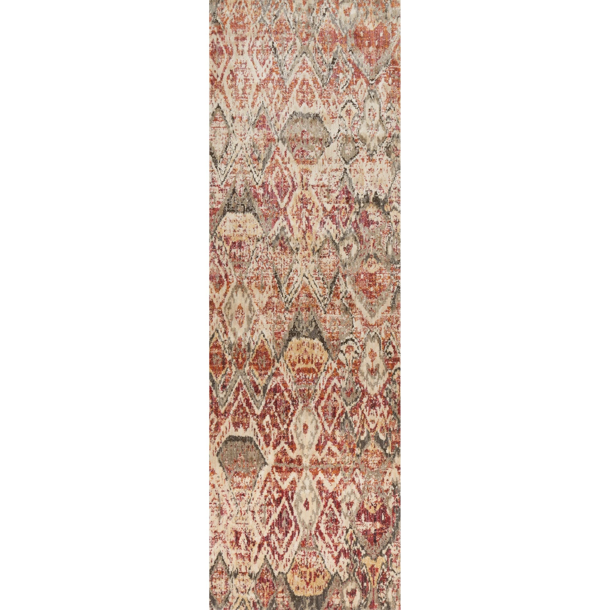 Javari JV-04 Rug by Loloi in berry, ivory. Made from polyester, polypropylene in a rustic style.