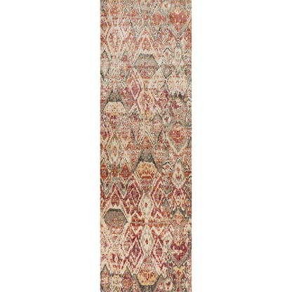 Javari JV-04 Rug by Loloi in berry, ivory. Made from polyester, polypropylene in a rustic style.