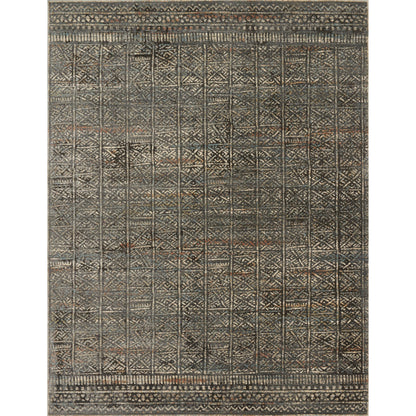Javari JV-06 Rug by Loloi in charcoal, silver. Made from polyester, polypropylene in a eclectic & global style.