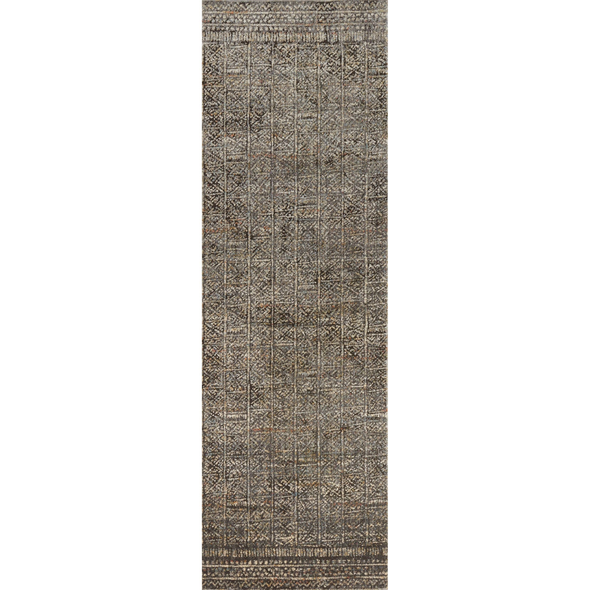 Javari JV-06 Rug by Loloi in charcoal, silver. Made from polyester, polypropylene in a eclectic & global style.