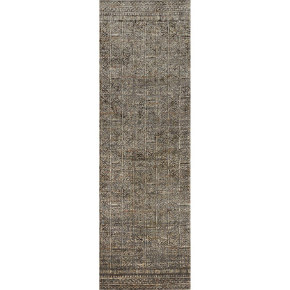 Javari JV-06 Rug by Loloi in charcoal, silver. Made from polyester, polypropylene in a eclectic & global style.