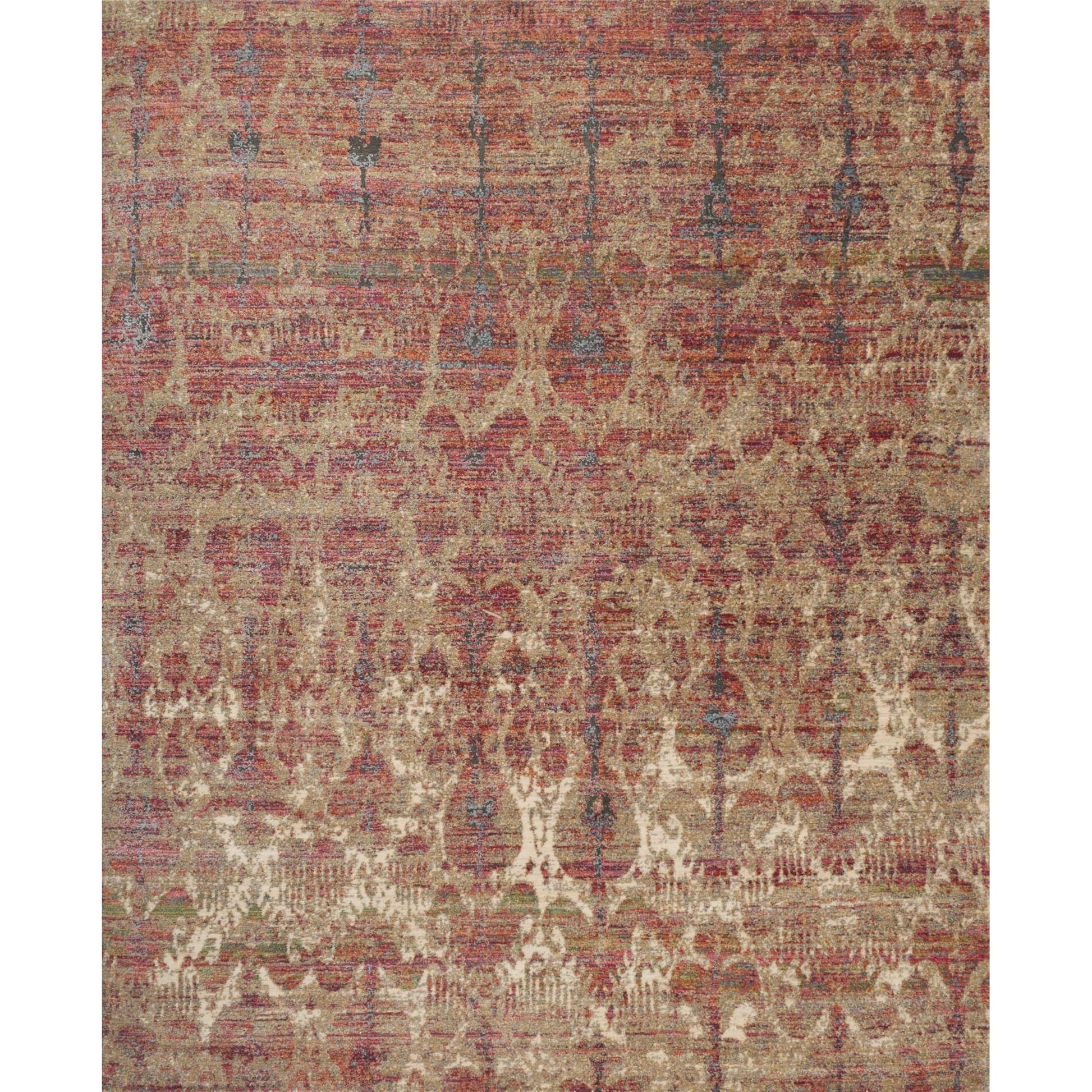 Javari JV-10 Rug by Loloi in drizzle, berry. Made from polyester, polypropylene in a transitional style.