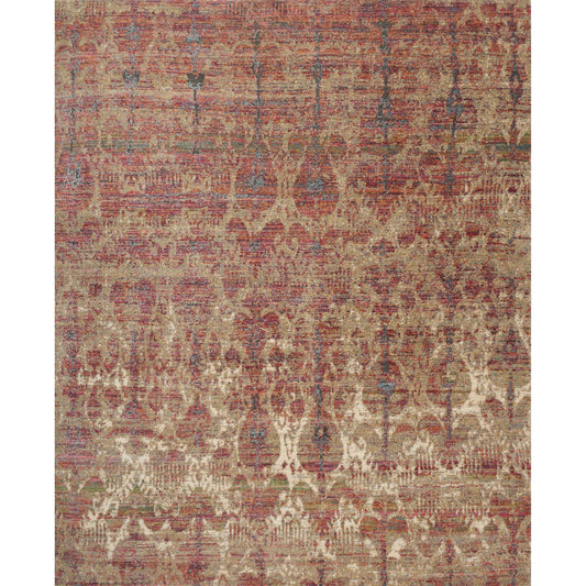 Javari JV-10 Rug by Loloi in drizzle, berry. Made from polyester, polypropylene in a transitional style.