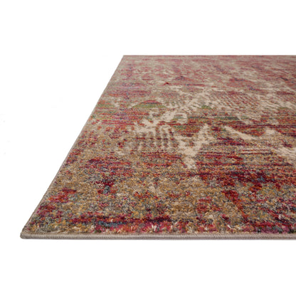 Javari JV-10 Rug by Loloi in drizzle, berry. Made from polyester, polypropylene in a transitional style.