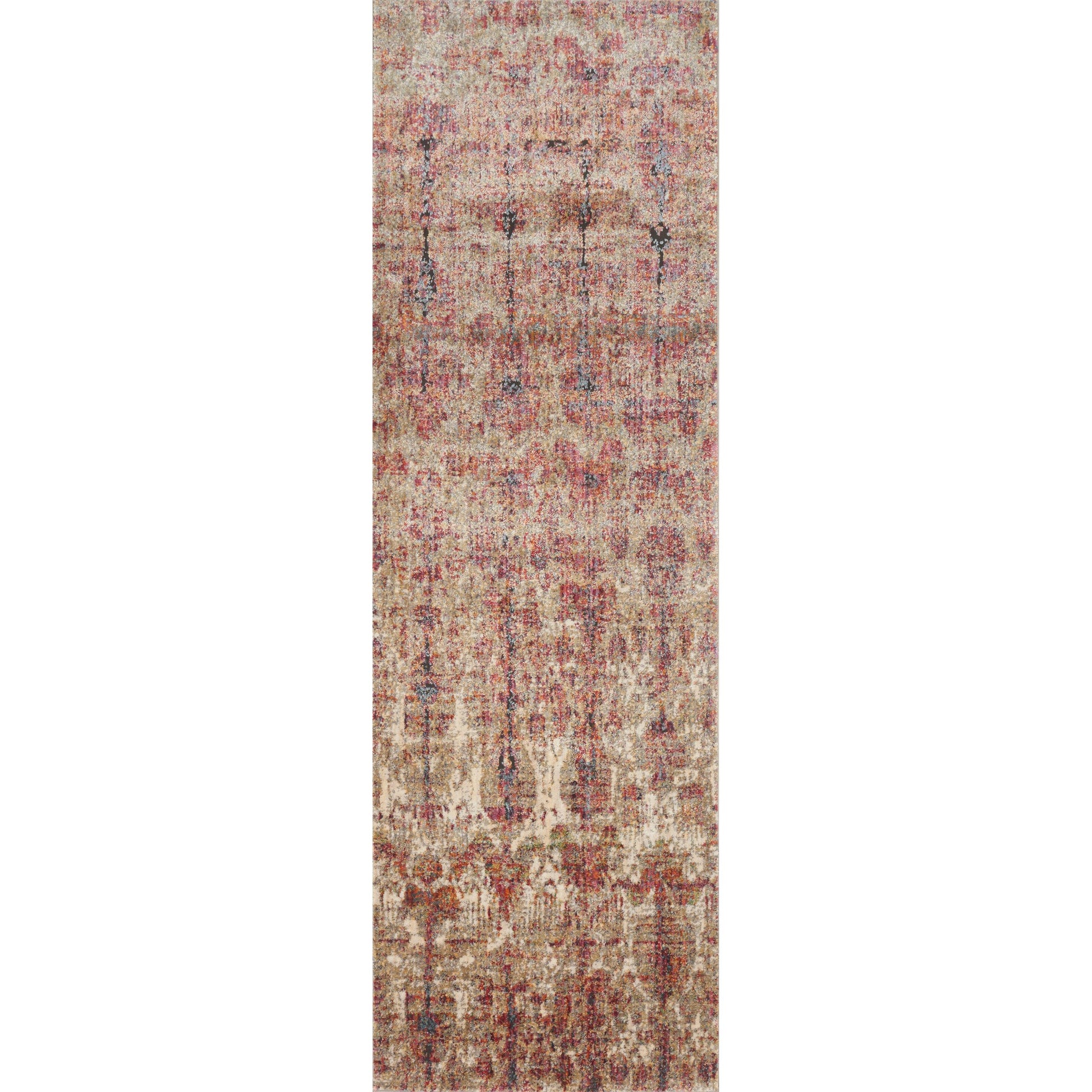 Javari JV-10 Rug by Loloi in drizzle, berry. Made from polyester, polypropylene in a transitional style.