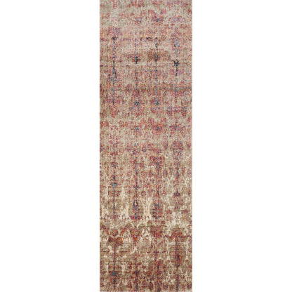Javari JV-10 Rug by Loloi in drizzle, berry. Made from polyester, polypropylene in a transitional style.