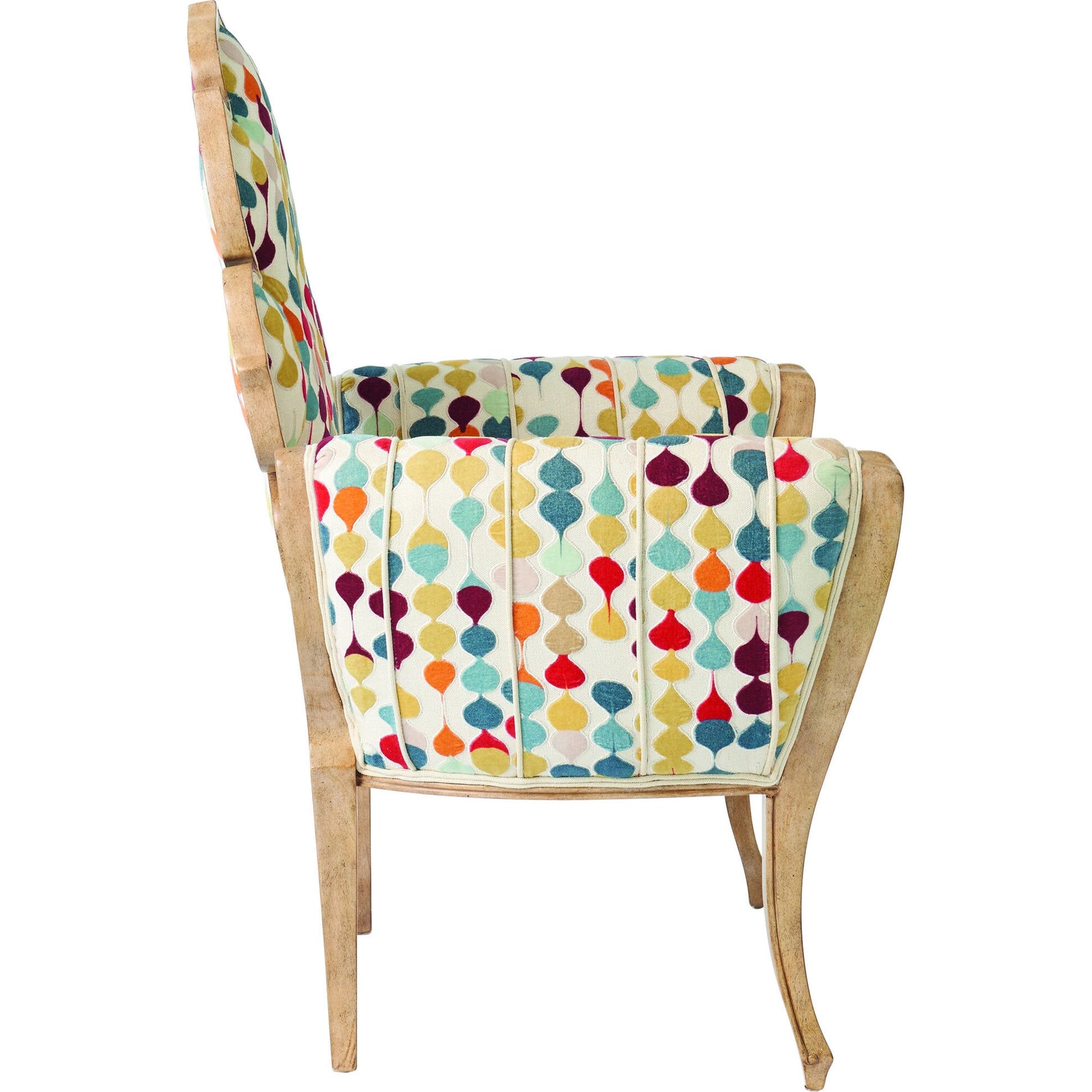 Wiggle Chair by Global Views. Made from rubberwood in a cottage & farmhouse style.