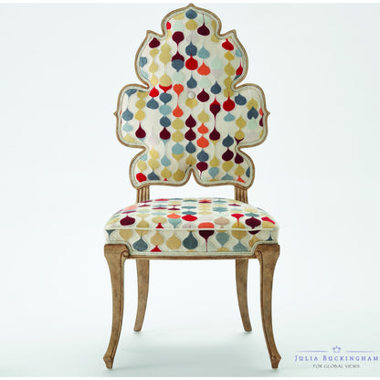 Wiggle Dining Chair by Global Views. Made from rubberwood in a cottage & farmhouse style.