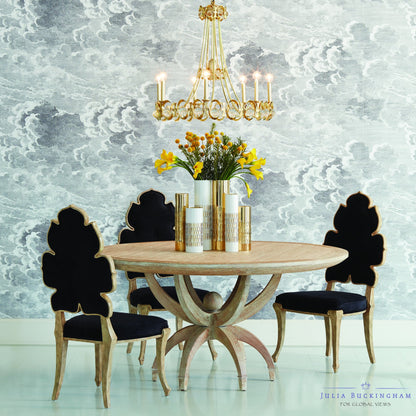 Wiggle Dining Chair by Global Views. Made from rubberwood in a cottage & farmhouse style.