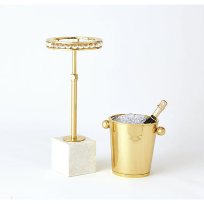 Margot Champagne Bucket by Global Views. Made from brass, stainless steel in a transitional style.