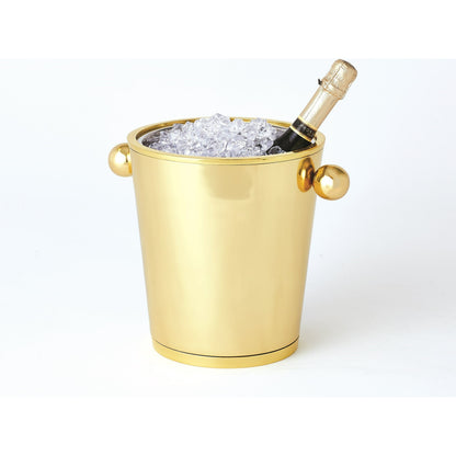 Margot Champagne Bucket by Global Views. Made from brass, stainless steel in a transitional style.