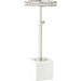 Margot Side Table by Global Views. Made from brass, marble, acrylic in a transitional style.