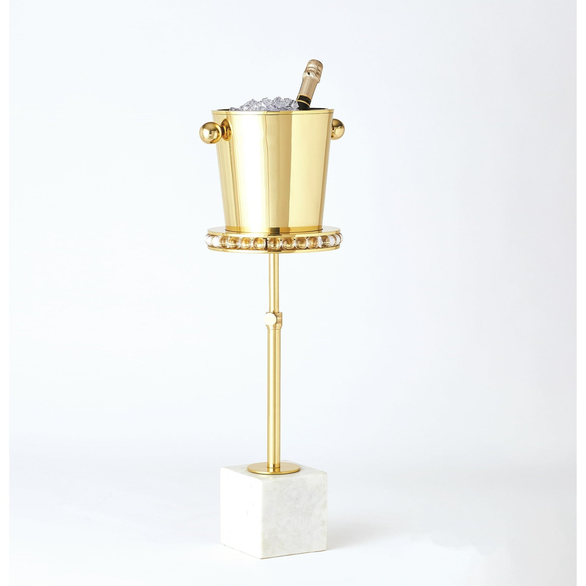 Margot Champagne Bucket by Global Views. Made from brass, stainless steel in a transitional style.