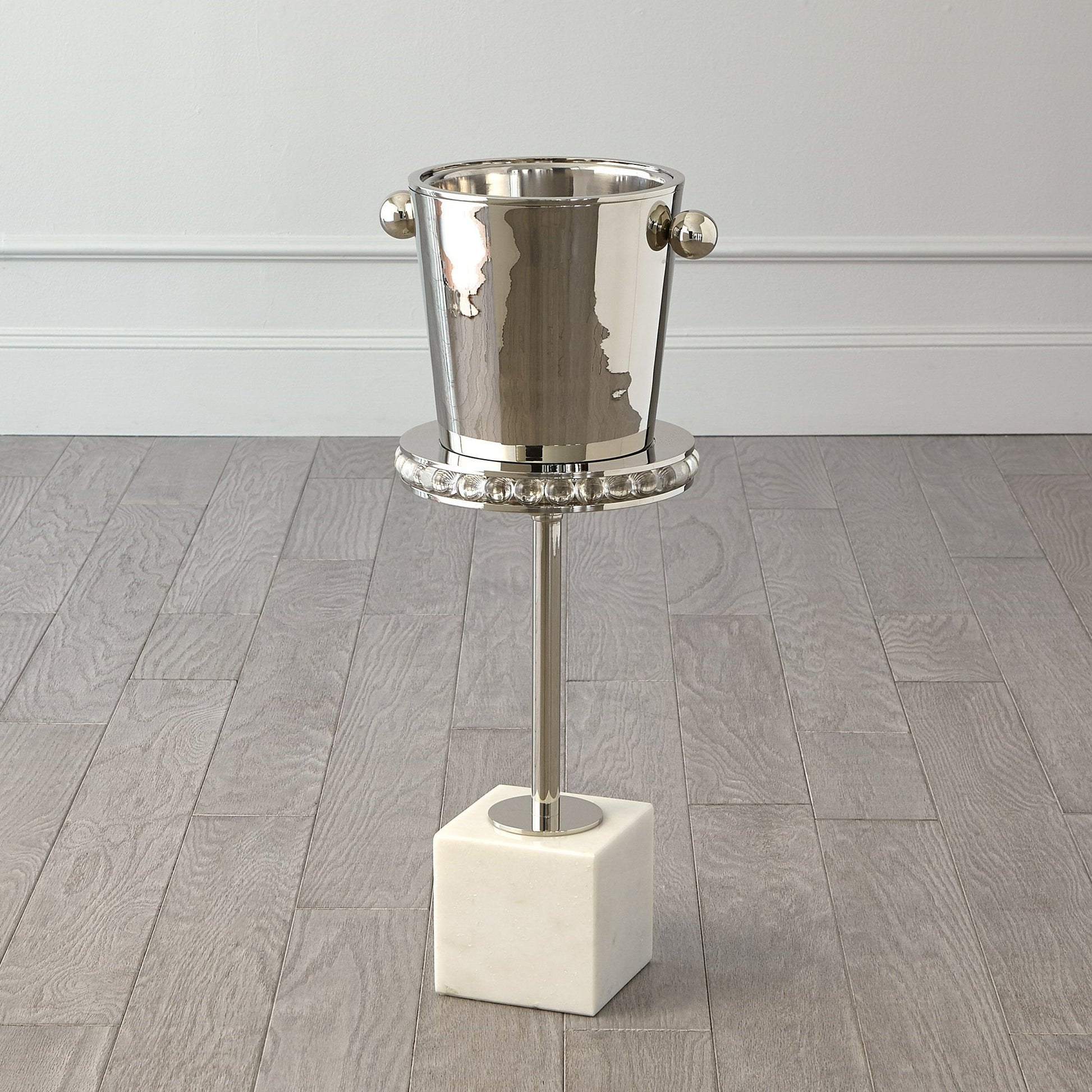 Margot Champagne Bucket by Global Views. Made from brass, stainless steel in a transitional style.
