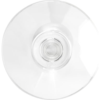 Crystal Baluster Martini Side Table by John-Richard in natural and crystal. Made from crystal in a transitional style.