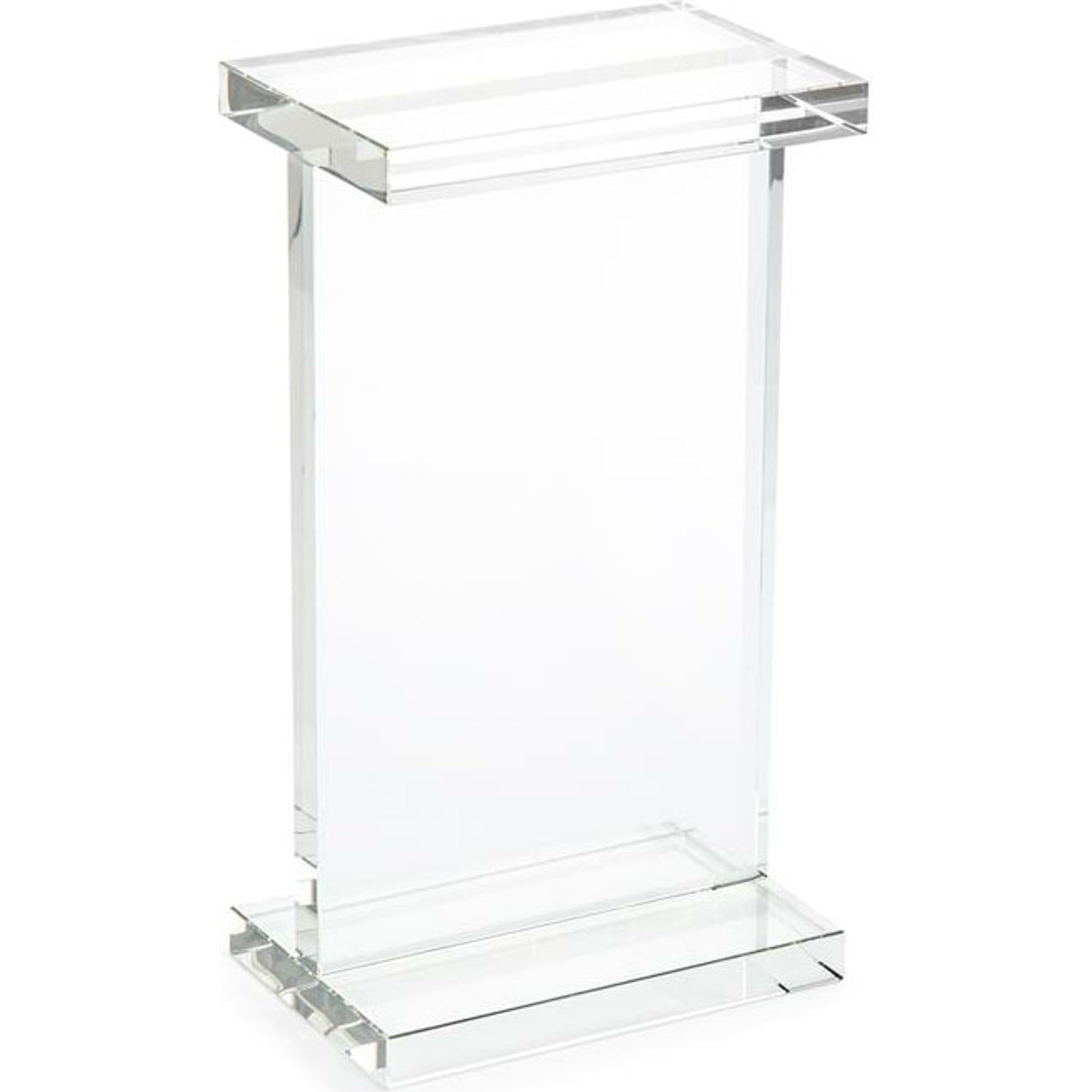 Rectangular Crystal Martini Table by John-Richard in natural. Made from crystal in a modern style.