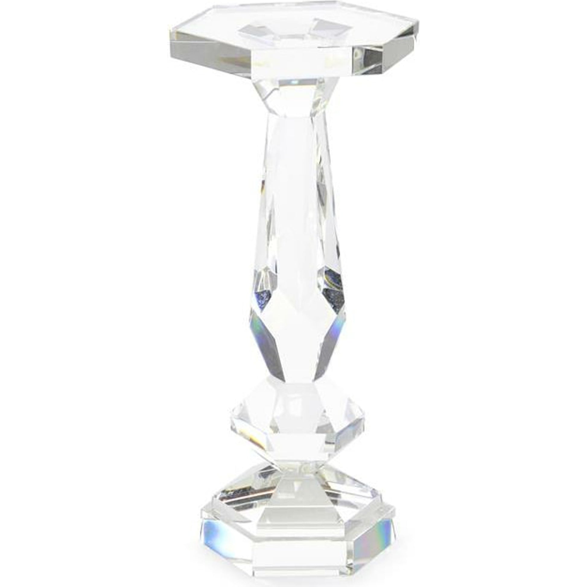 Cut Crystal Martini Table by John-Richard in natural. Made from crystal in a modern style.