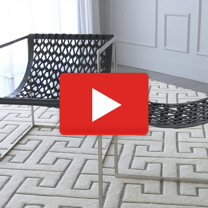 Knit And Pearl Chair by Global Views in bronze. Made from iron, leather in a modern style.