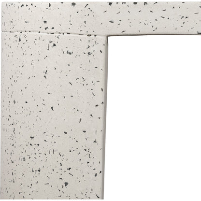 Lyon Outdoor Bench by Moe's Home Collection in terrazzo- greystone. Made from cement, terrazzo in a modern style.