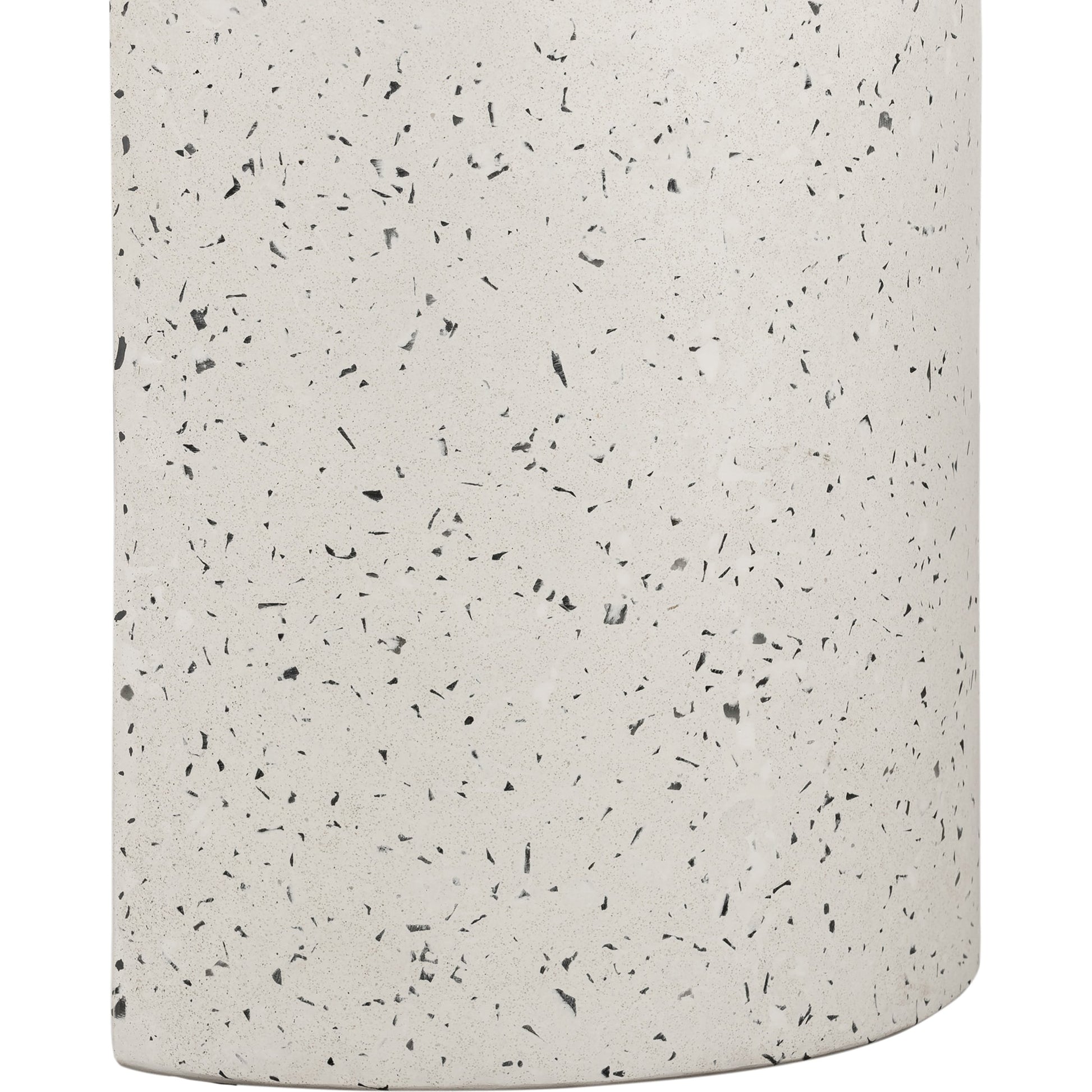 Lyon Outdoor Bench by Moe's Home Collection in terrazzo- greystone. Made from cement, terrazzo in a modern style.