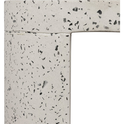 Lyon Outdoor Stool by Moe's Home Collection in greystone. Made from cement, terrazzo in a modern style.