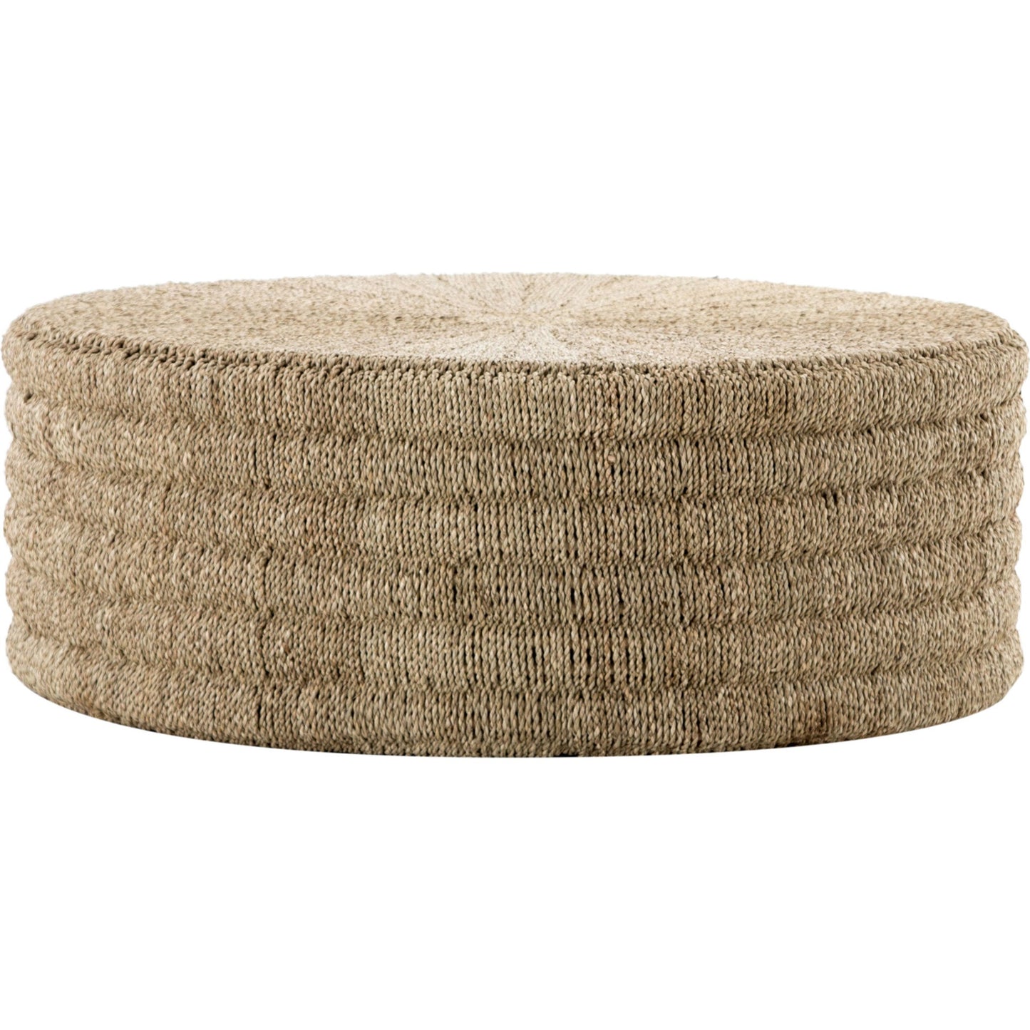 001 S-338936 | Additional Silo | Pascal Coffee Table by Four Hands in light natural. Made from pandan rope, albasia plywood, rattan in a coastal style.