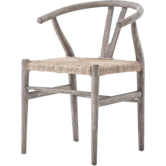 Muestra Dining Chair by Four Hands. Made from solid teak, 100% polyethylene in a coastal style.