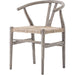 Muestra Dining Chair by Four Hands. Made from solid teak, 100% polyethylene in a coastal style.