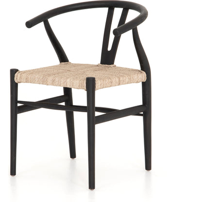Muestra Dining Chair by Four Hands. Made from solid teak, 100% polyethylene in a coastal style.