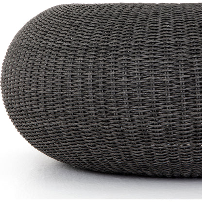 Phoenix Outdoor Coffee Table by Four Hands in vintage white. Made from 100% polyethylene, aluminum in a cottage & farmhouse style.