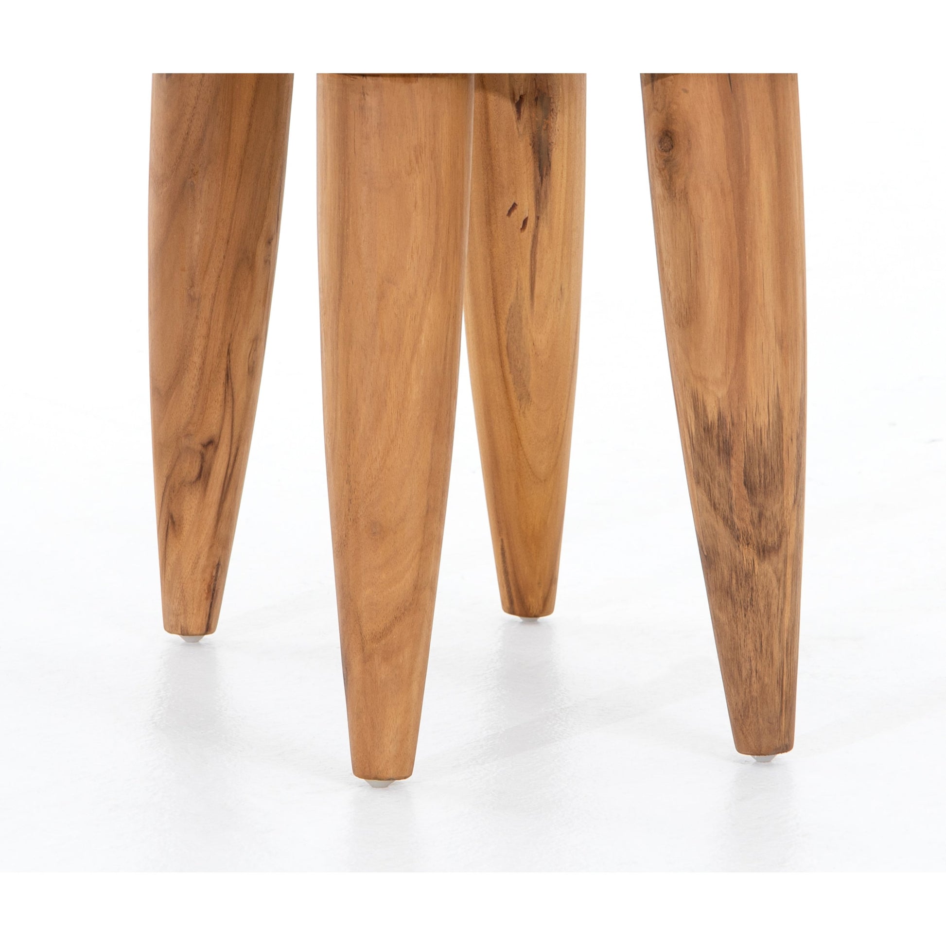 Zuri Stool by Four Hands in aged natural teak. Made from solid teak in a modern style.