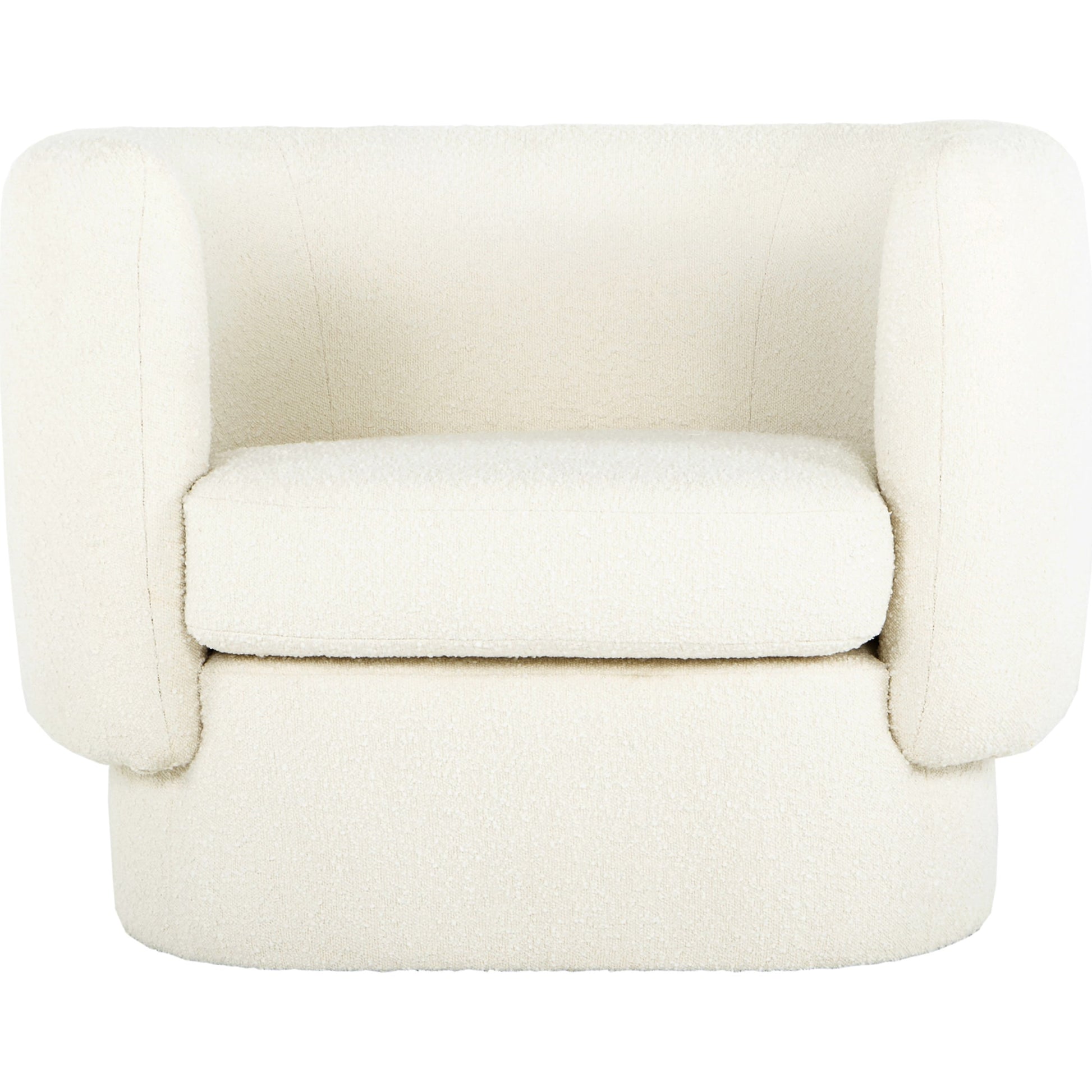 Koba Chair Maya by Moe's Home Collection in white. Made from upholstery: 95% polyester, 5% acrylic, pine, plywood frame, s-spring, webbing support, foam in a modern style.